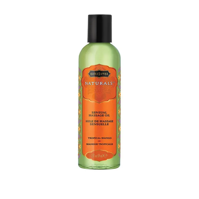 Kama Sutra Couples Naturals Massage Oil Tropical Mango 2 Fl Oz 59 ml