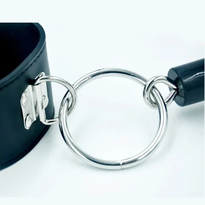 LAZADASEXTOYS New Funny BDSM Bondage Sex Steel Pipe Handcuff and Ankle Cuffs Sex Games for Couples Hardware Leather Erotic toys for Female Couples