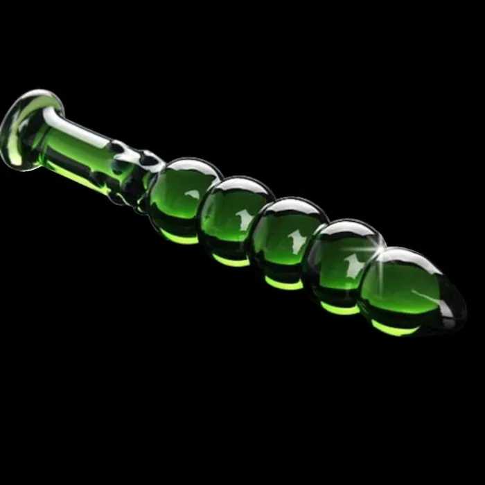 Lovegasm Male Sex Toys Polished Green Beads