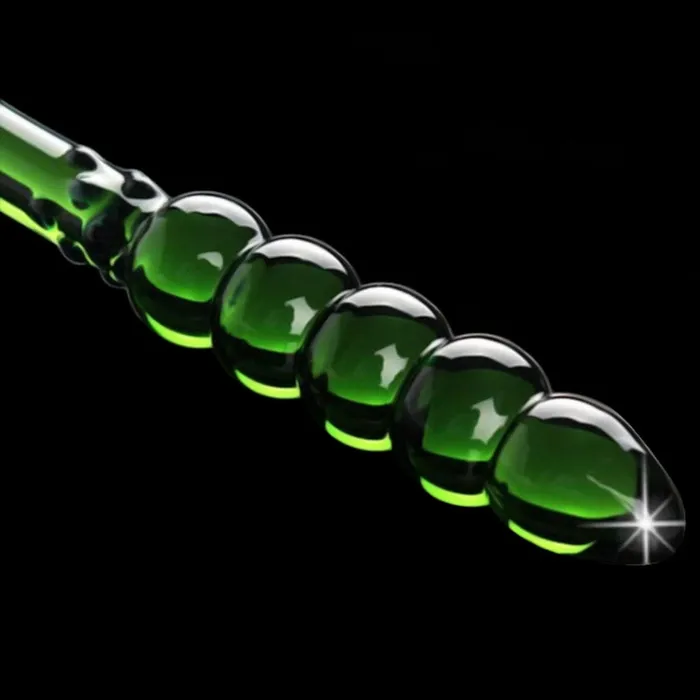 Lovegasm Male Sex Toys Polished Green Beads