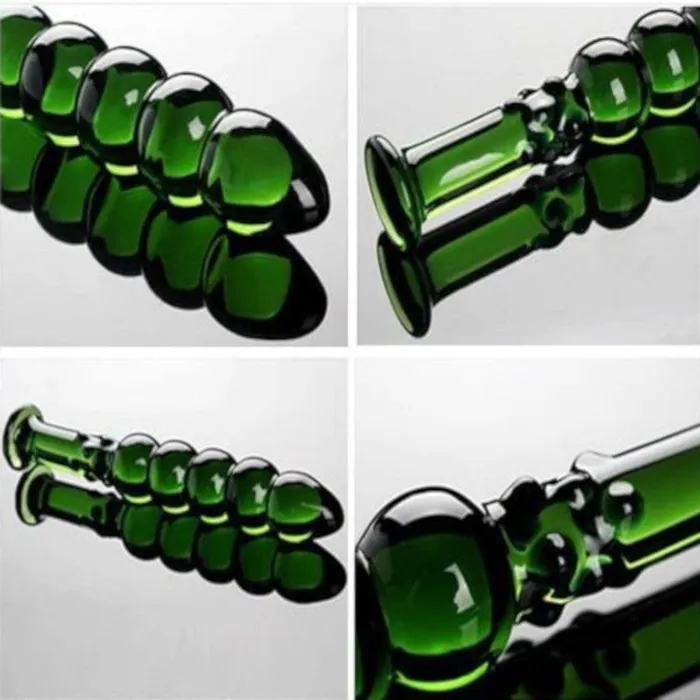 Lovegasm Male Sex Toys Polished Green Beads
