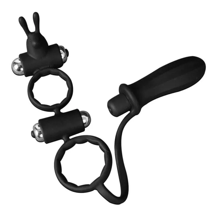Pure Delight Cock Vibrating Ring With Anal Stimulator Lovegasm Male Sex Toys