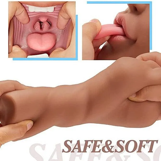 63Inch Tanned Mouth Blowjob Male Masturbator Stroker propinkup Male Sex Toys