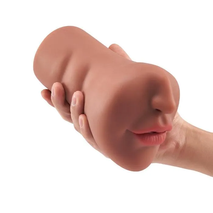 63Inch Tanned Mouth Blowjob Male Masturbator Stroker propinkup Male Sex Toys