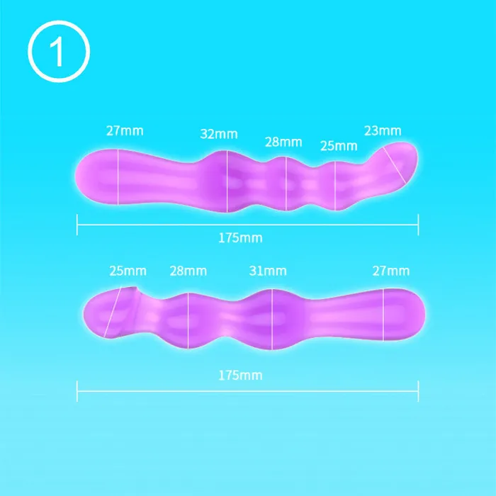 Javtoys Dildos QY Purple Elastic Jelly Dildo 1