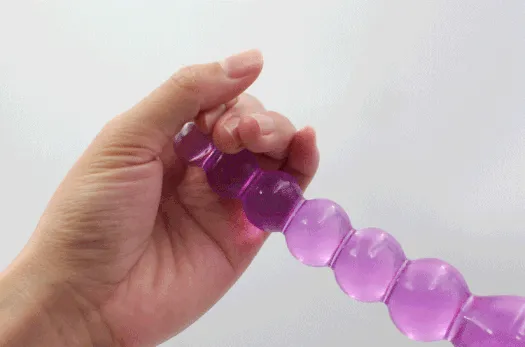 Javtoys Dildos QY Purple Elastic Jelly Dildo 1