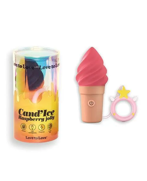 Love to Love Candice Ice Cream Cone Stimulator Raspberry Jolly Lovely Planet Vibrators Love to Love Candice Ice Cream Cone Stimulator Raspberry Jolly Lovely Planet Vibrators