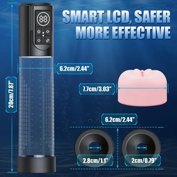 Male Sex Toys propinkup 3in1 Design 3 Vacuum Suction Automatic Suction Penis Pump