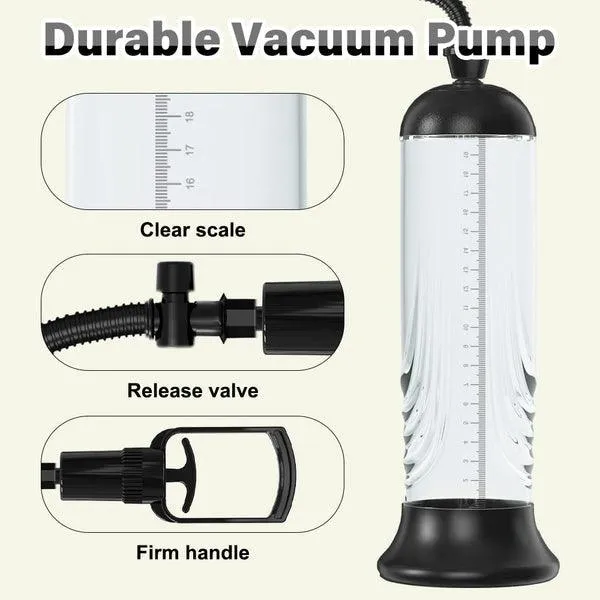Male Sex Toys propinkup Gabriel Penis Pump Set Three Rings And One Sleeve Penis Enlargement