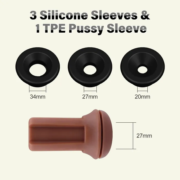 Male Sex Toys propinkup Gabriel Penis Pump Set Three Rings And One Sleeve Penis Enlargement