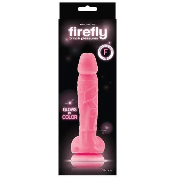 NS Novelties NS Novelties Firefly Silicone Glowing Dildo 5 Pink Dildos