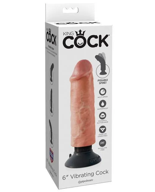 Pipedream Products King Cock 6 Vibrating Cock Dildos