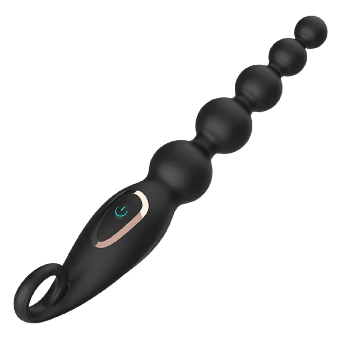 propinkup Anal 7 Frequency Vibration Anal Beads Graduated Design Butt Plug GSpot Vibrator Sex Toy for Man Woman