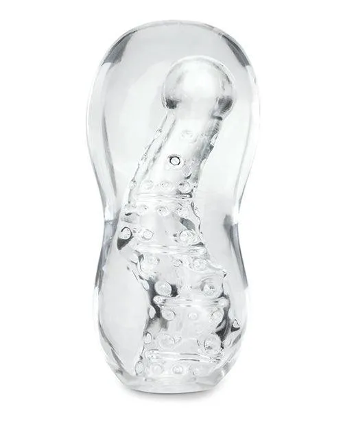 Xgen Male Sex Toys Zolo Gripz Wavy Stroker Clear