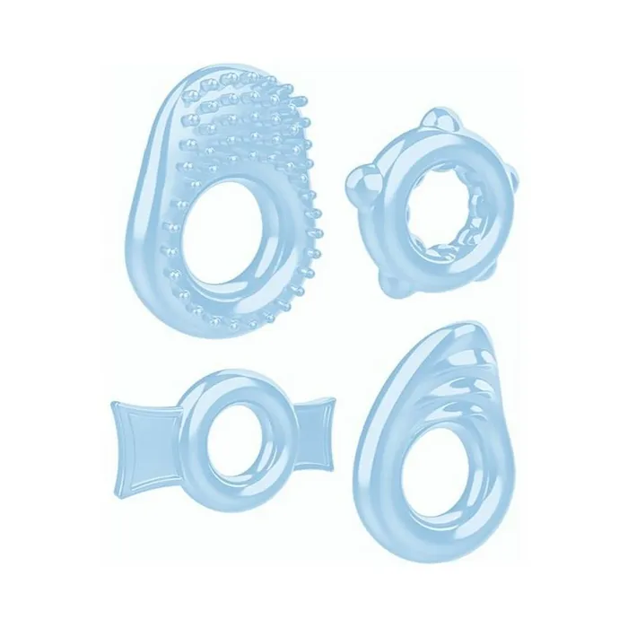 Evolved Male Sex Toys Zt Ring A Ding Ding Cock Ring Set Of 4