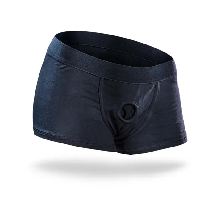 Female Sex Toys Temptasia Panty Harness Briefs 4XL Black Blush