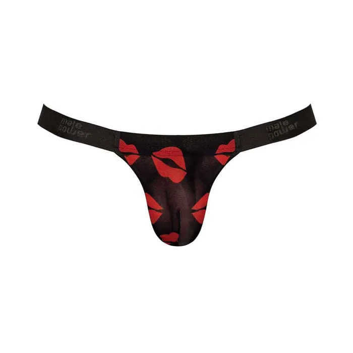 Male Power Male Sex Toys Male Power Kiss Me Micro Thong V Sheer Lips Lxl