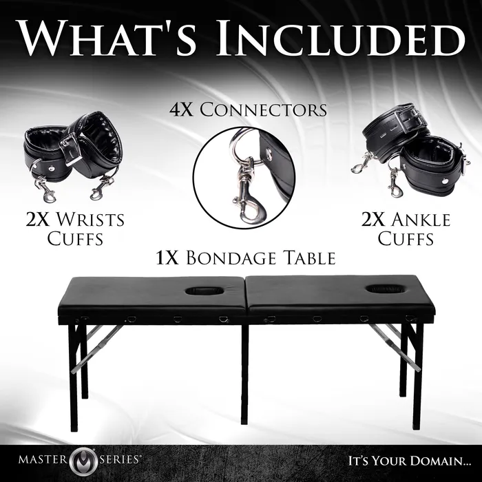 Male Sex Toys Master Series Extreme Bondage Table