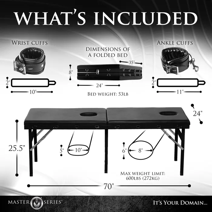 Male Sex Toys Master Series Extreme Bondage Table