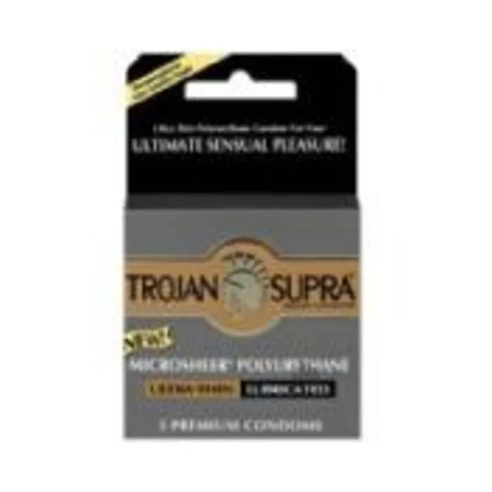 Paradise Marketing Services Trojan Supra Microsheer Polyurethane Condoms 3 Pack Enhancers Paradise Marketing Services Trojan Supra Microsheer Polyurethane Condoms 3 Pack Enhancers