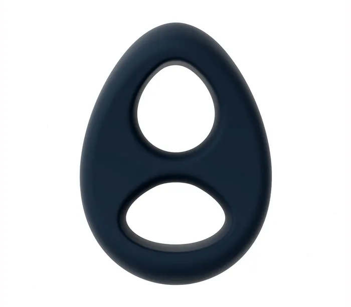Rin024 Silicone Figure 8 Cock Ring Love in Leather Male Sex Toys