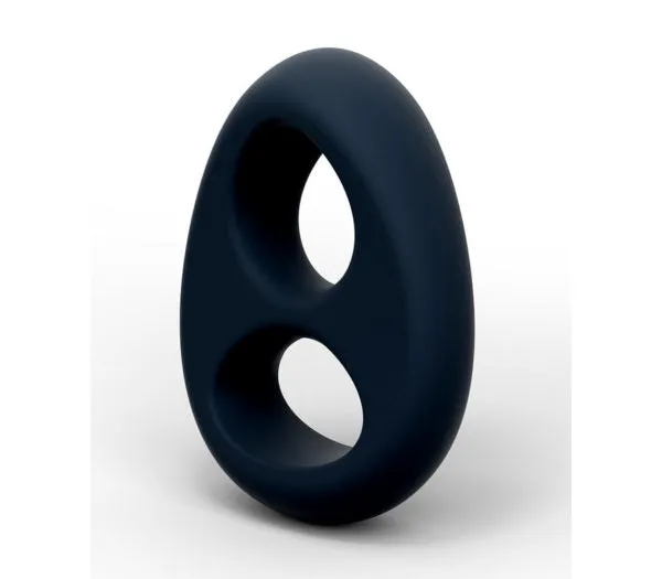 Rin024 Silicone Figure 8 Cock Ring Love in Leather Male Sex Toys