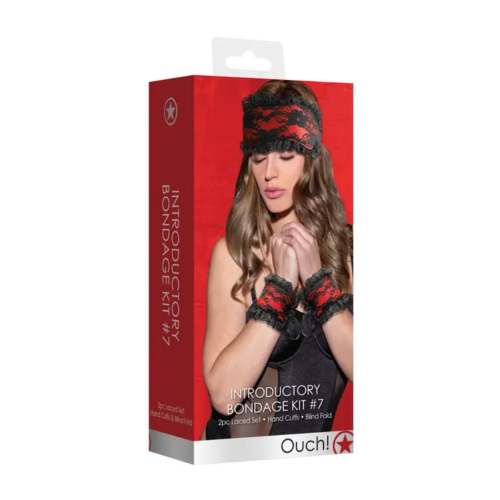 Shots America LLC Couples Ouch 2Piece Introductory Bondage Kit 7 Red