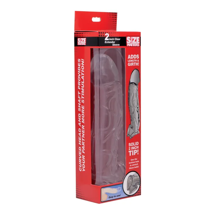Size Matters Anal 2 Inch Clear Extender Sleeve
