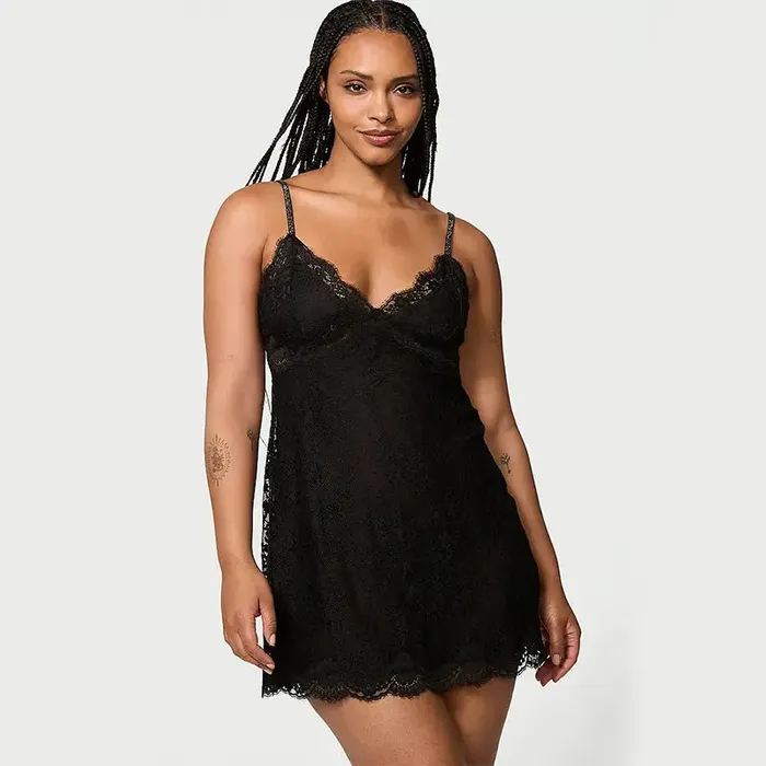 Couples Inyarose Sparkling Straps Lace Halter Dress