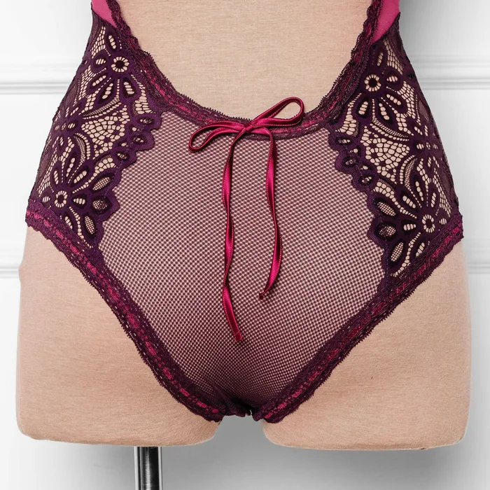 Couples Mentionables Slotted Lace Crotchless Scoop Neck Teddy Sapphire Couples Mentionables Slotted Lace Crotchless Scoop Neck Teddy Sapphire