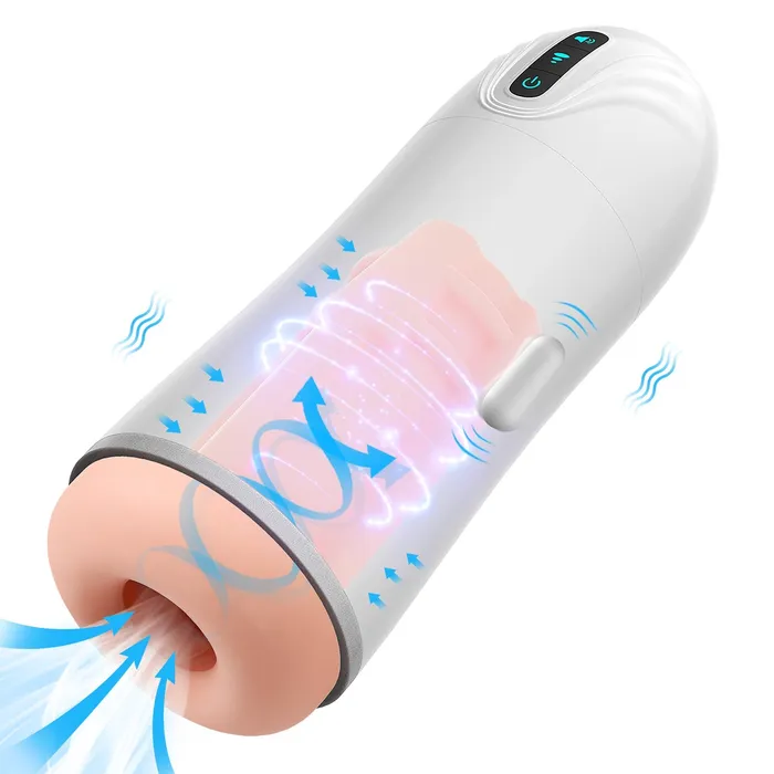 Earlypeach Automatic Sucking Vibrating Blowjob Masturbator Male Sex Toys