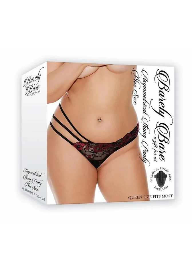 Female Sex Toys Barely Bare Barely Bare Asymmetrical Thong Panty