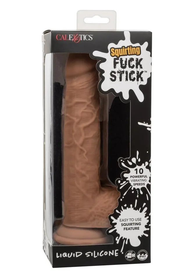 Female Sex Toys Fuck Stick Squirting Fuck Stick Rechargeable Silicone Realistic Dong with Suction Cup