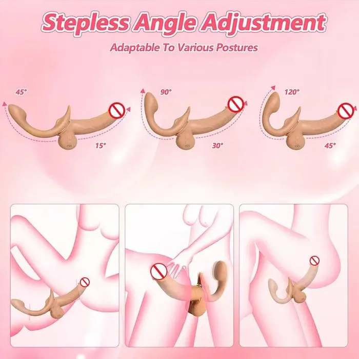 Female Sex Toys Inyarose Dual Head Retractable Vibrating Dildo