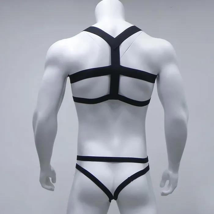 Female Sex Toys mysite Elastic Chest Harness Jockstrap