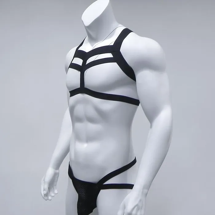 Female Sex Toys mysite Elastic Chest Harness Jockstrap
