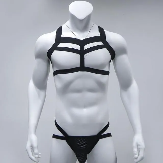 Female Sex Toys mysite Elastic Chest Harness Jockstrap