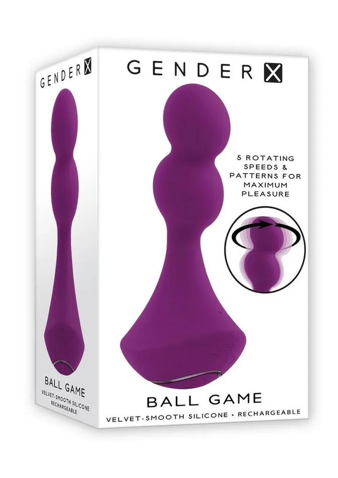Gender X Female Sex Toys Gender X Ball Game Rechargeable Silicone Rotating Vibrator