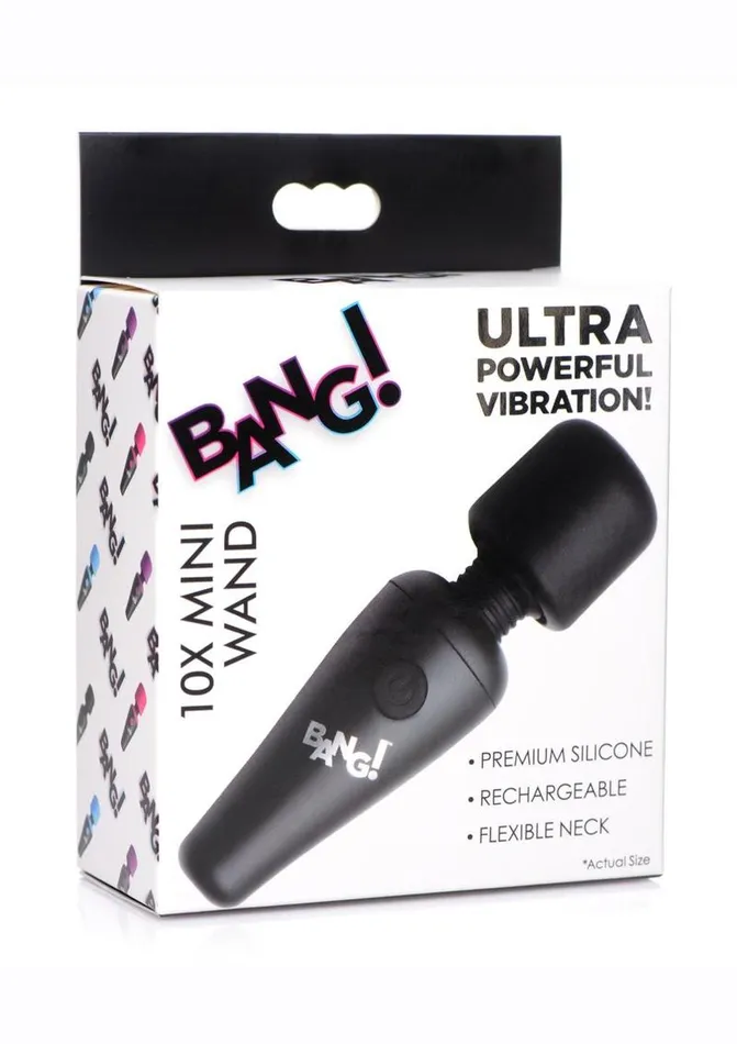 BANG Female Sex Toys Bang 10x Vibrating Mini Rechargeable Silicone Wand