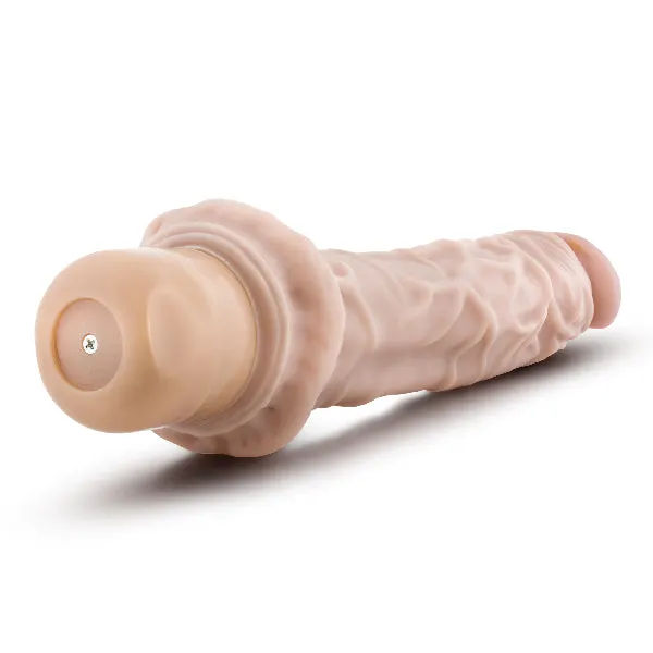 Blush Female Sex Toys Dr Skin Cock Vibe 8 975in Vibrating Cock Beige