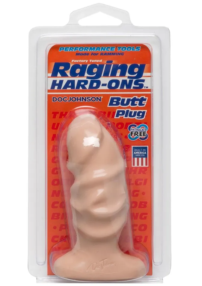 Doc Johnson Male Sex Toys Raging HardOns Large Textured Anal Plug