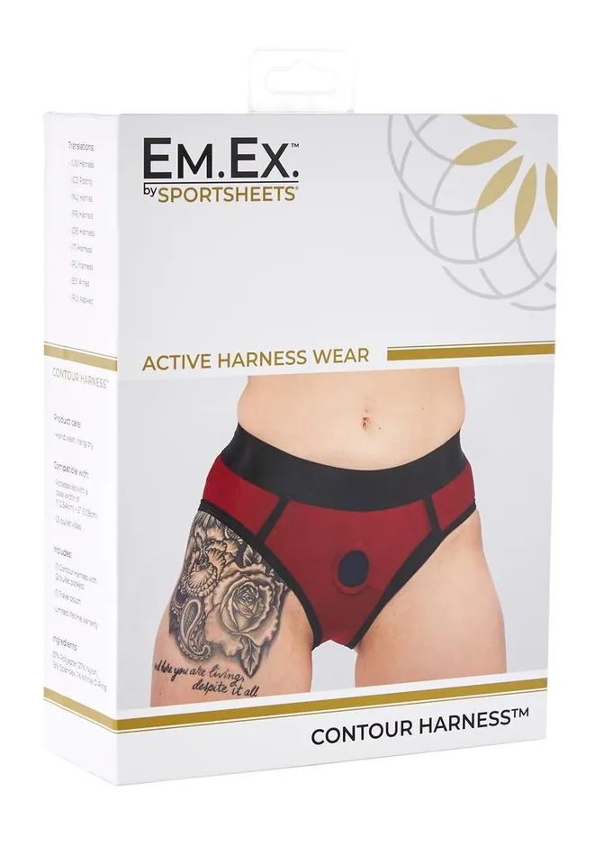 EMEX Female Sex Toys EmEx Active Harness Wear Contour Harness Briefs 3x EMEX Female Sex Toys EmEx Active Harness Wear Contour Harness Briefs 3x