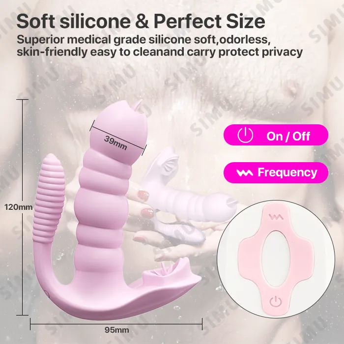 Female Sex Toys ADLTOYFUN Remote Control mermaid Gspot Tongue Vibrator