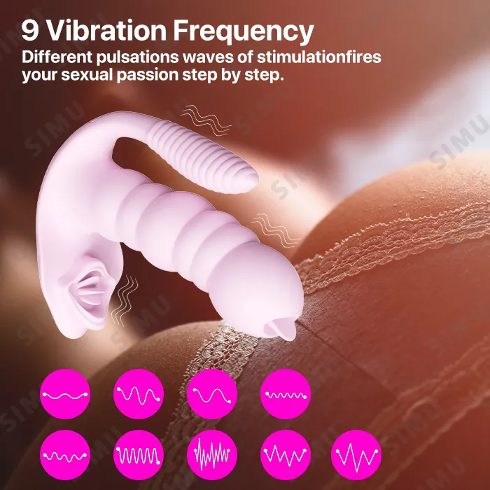 Female Sex Toys ADLTOYFUN Remote Control mermaid Gspot Tongue Vibrator