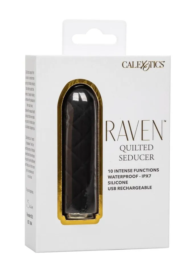 Female Sex Toys Raven Raven Quilted Seducer Rechargeable Silicone Bullet