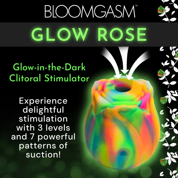 Female Sex Toys XR Brands inmi Glow Rose GlowintheDark Rose Clit Stimulator Rainbow Female Sex Toys XR Brands inmi Glow Rose GlowintheDark Rose Clit Stimulator Rainbow