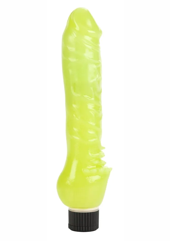 Glow In The Dark Jelly Vibrator Playful Dongs Female Sex Toys
