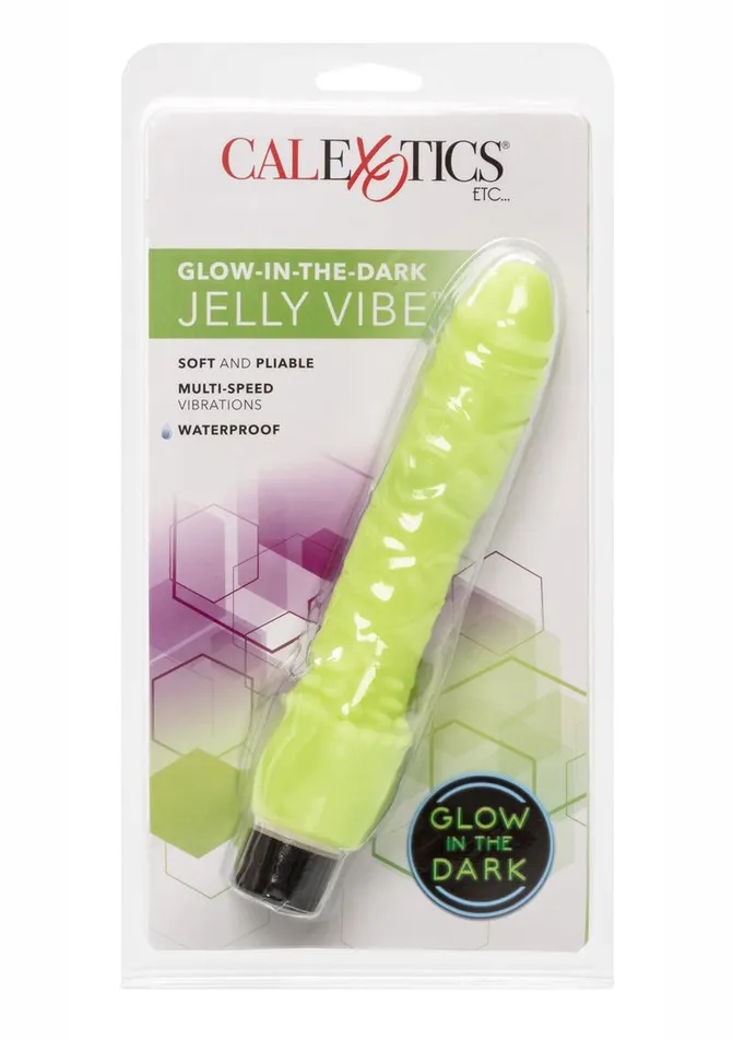 Glow In The Dark Jelly Vibrator Playful Dongs Female Sex Toys