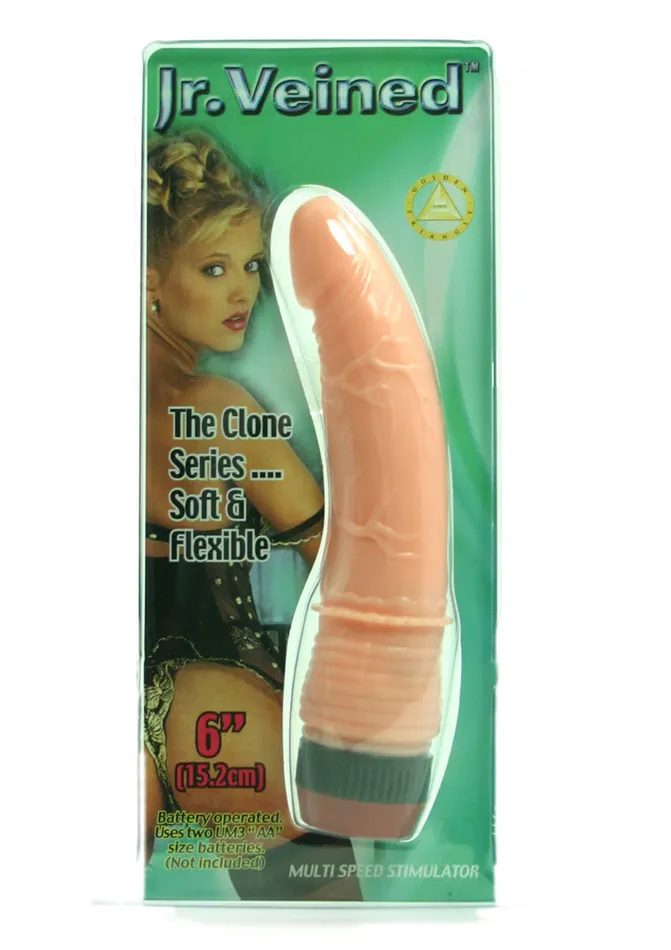 Golden Triangle Female Sex Toys Jr Veined Realistic Vibrator