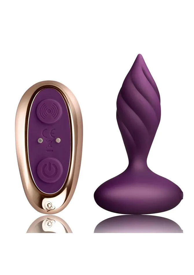 Male Sex Toys Desire Rechargeable Silicone Anal Plug with Remote Control Rocks Off